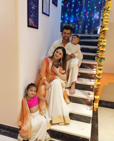 Jay Bhanushali, Mahhi Vij, Khushi, Rajveer and Tara Bhanushali